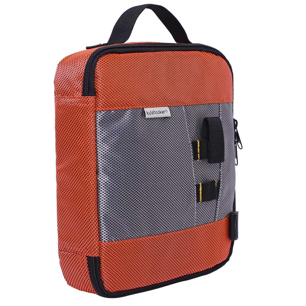 Raprance Fishing Lure Bag Baits Tackle Binder Organizer Storage Plastic Bag(Orange)