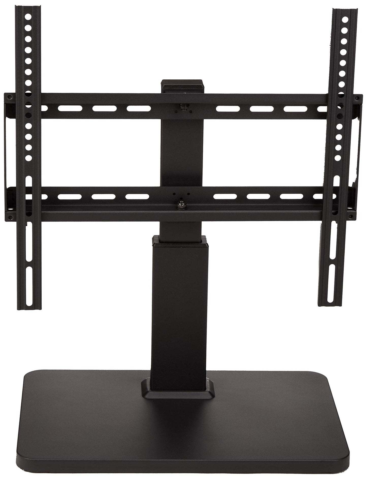 Amazon Basics Swivel Pedestal Table Top TV Mount for 32" to 65" TVs up to 55 lbs, Height Adjustable 14-19 Inches, Max VESA 400x400, Black