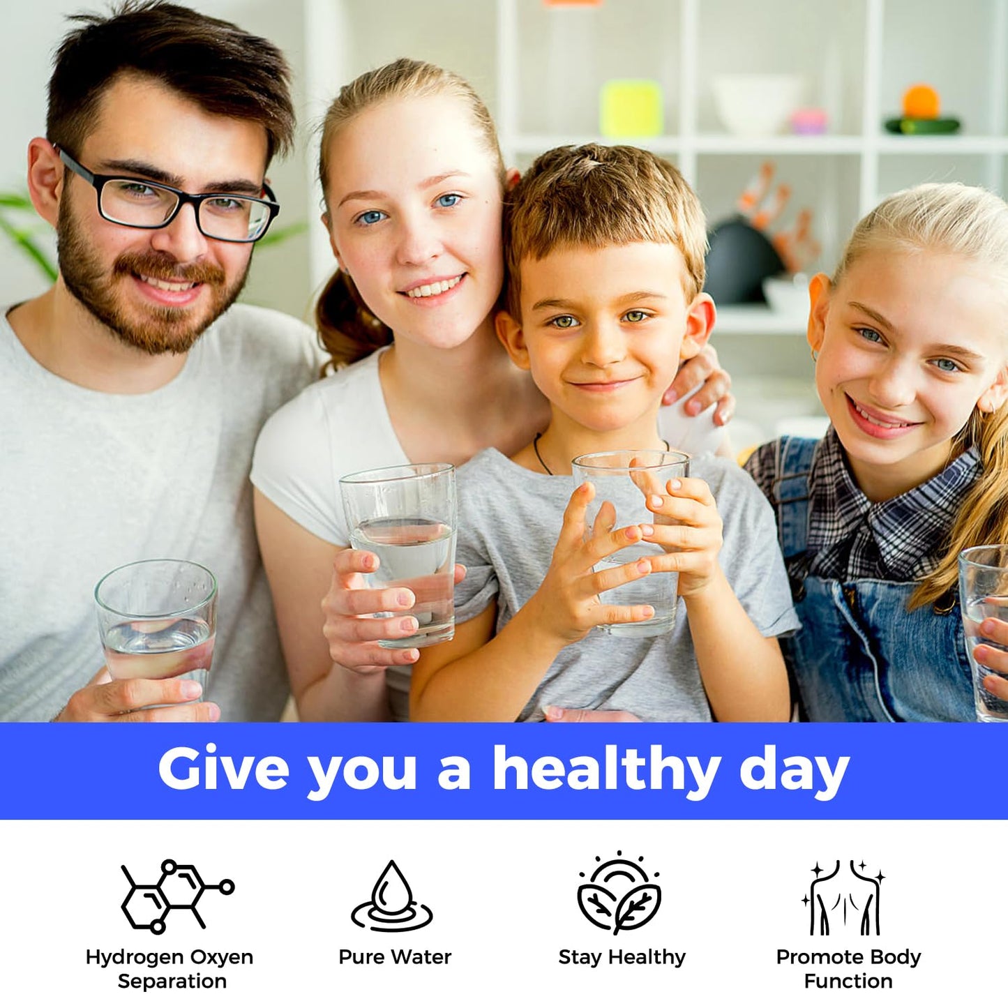 2025 New Hydrogen Water Generator Bottle, Portable Hydrogenated Water Bottle with SPE PEM Technology, 420ml Hydrogen Water Bottle Generator, Rechargeable Ionizer Machine for Home, Office, and Travel