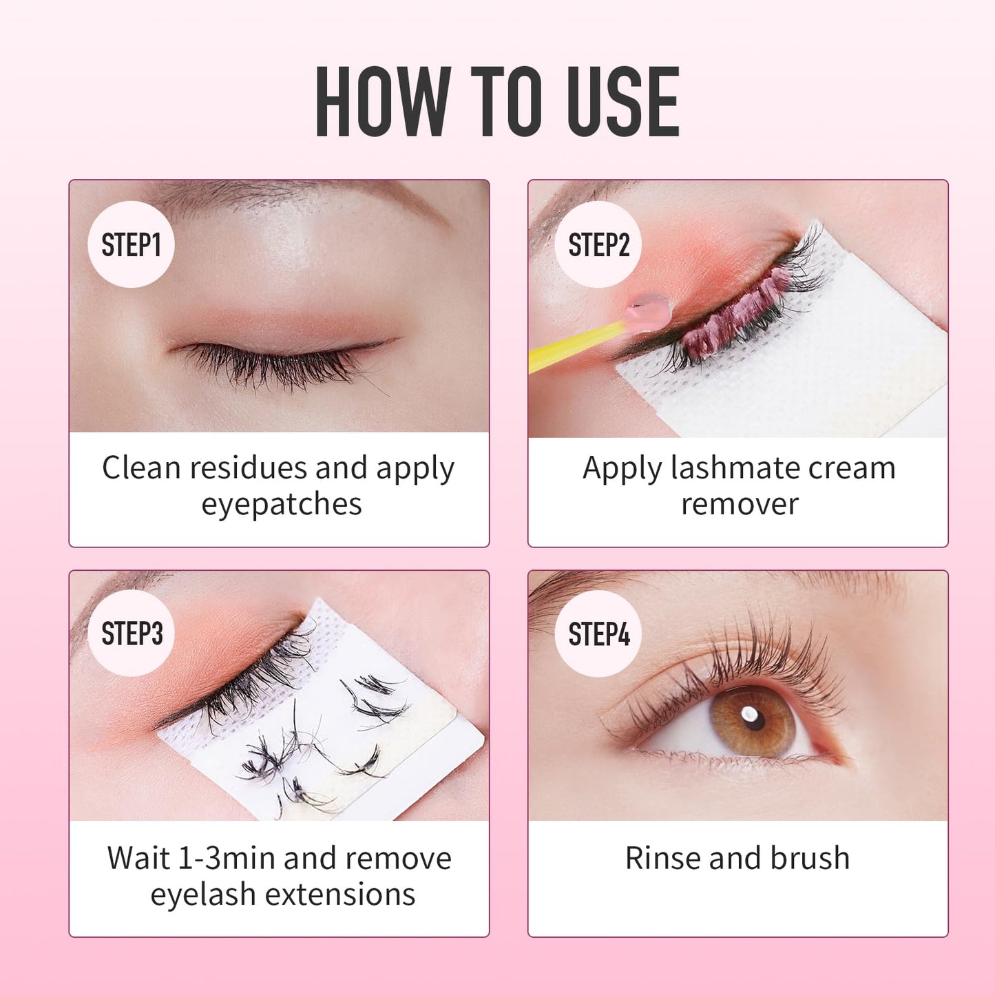 lashmate lily Scented Cream Lash Remover for Lash Extensions - Gentle Eyelash Extensions Adhesive Dissolver - Salon-use Eyelash Extensions Remover - 5g