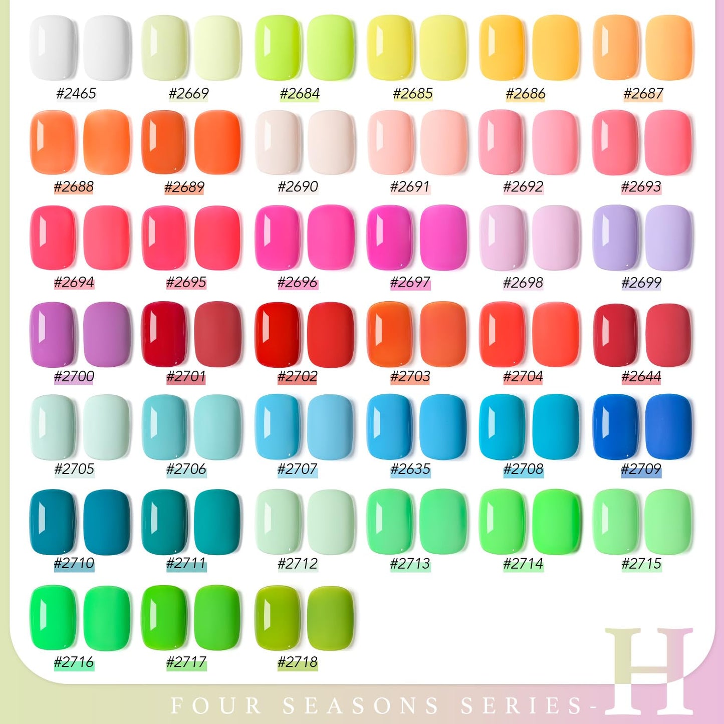 GAOY 42 Pcs Gel Nail Polish Kit, Neon Bright Green Orange Blue Red Colors All Seasons Gel Nail Polish Set with Glossy & Matte Top Coat and Base Coat for Salon and DIY Manicure at Home