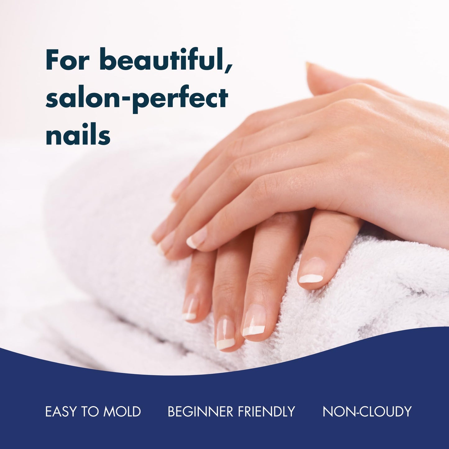 DeEnti Acrylic Nail Powder, 4oz Crystal Clear Acrylic Powder Dip for Nails, Long Lasting Salon Quality, Bubble Free Professional Manicures, Fake Nails, Carving & Extensions