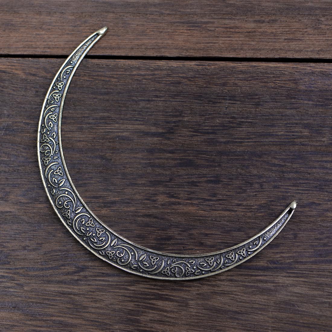 LANGHONG 2PCS Moon Crescent Hairpin For Women Retro Moon Hair Stick Forks Knot Hair Styling Pins (ZBAB)