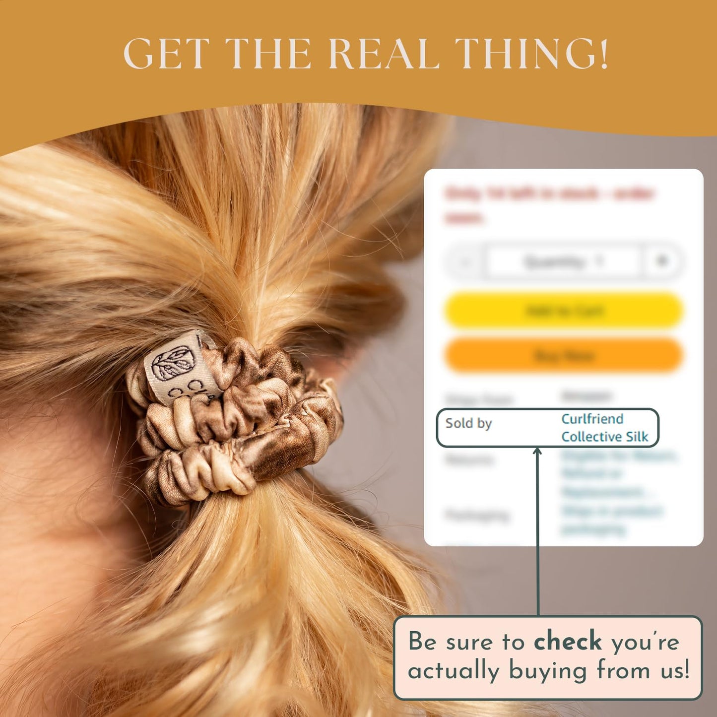 Authentic Mulberry Silk Skinny Hair Match Scrunchies for Women, Anti Breakage Hair Ties for Curly Thick & Thin Hair, No Dent, No Pull, 100% Silk for Buns, Sleep & Ponytail, Silver/Deep Grey (4 Pack)