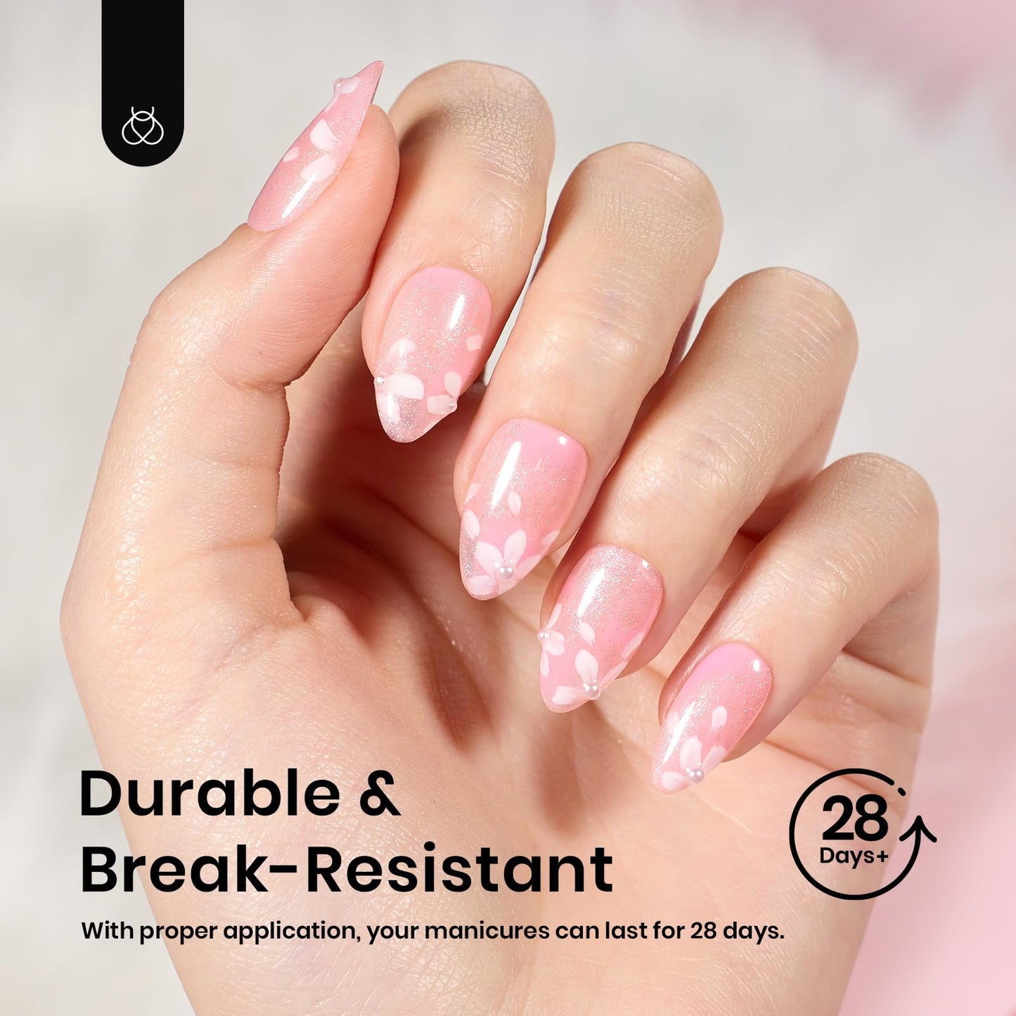 Beetles Short Almond Nail Tips - 288PCS 12 Sizes Full Matte Cover Pre-Shaped False Nails Soft Almond Nail Tips Acrylic Nail Tips Nail Extension Tips for Gel Polish Professional Salons DIY Manicure