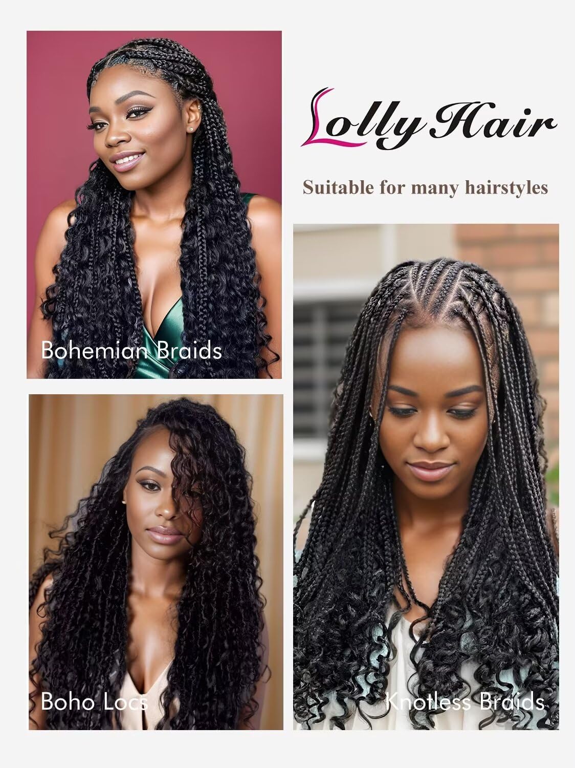 Human Braiding Hair 100g 26 Inch Deep Water Wave Bulk Human Hair for Braiding No Weft 12A Brazilian Virgin Curly Human Hair Extensions for Boho Braids Wet and Wavy Natural Human Hair Braiding Hair
