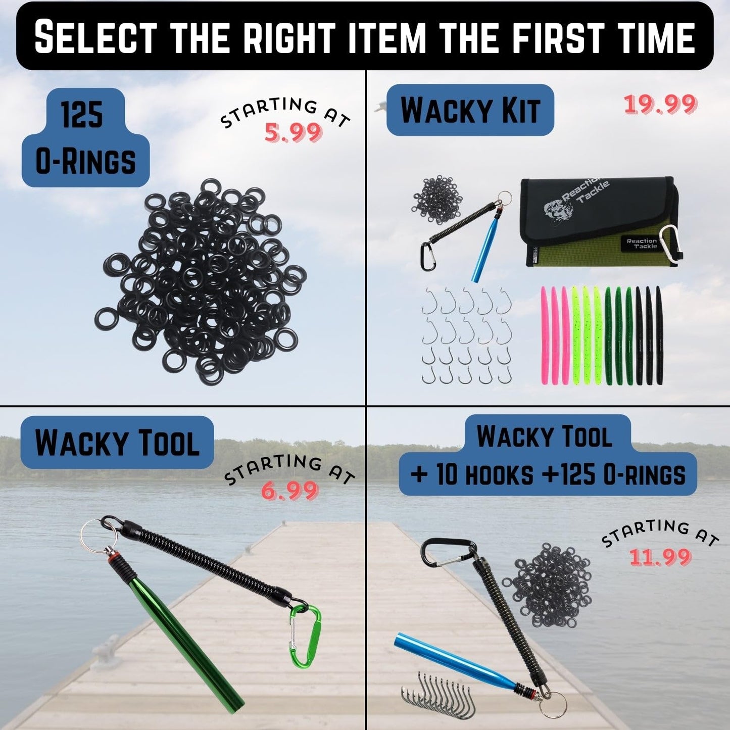 Reaction Tackle Wacky Rig Tool (Purple Tool)