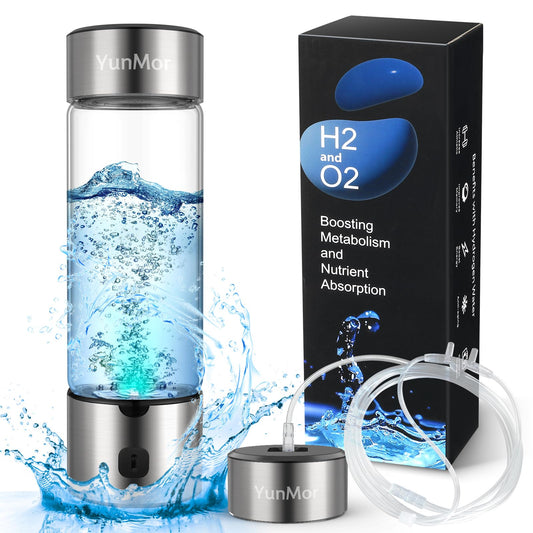Hydrogen Water Bottle & Hydrogen Water Tablets Alternative – 2800ppb SPE/PEM Tech, 3-Min Electrolysis, Inhalable H2 for Home, Office, Fitness & Daily Hydration