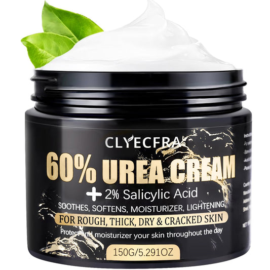 60% Urea Cream with 2% Salicylic Acid, Urea Cream 60 Percent For Feet Maximum Strength, Urea Lotion For Feet and Hand for Rough, Dry, Thick & Cracked Skin, Deep Moisturizing and Callus Removing-150g