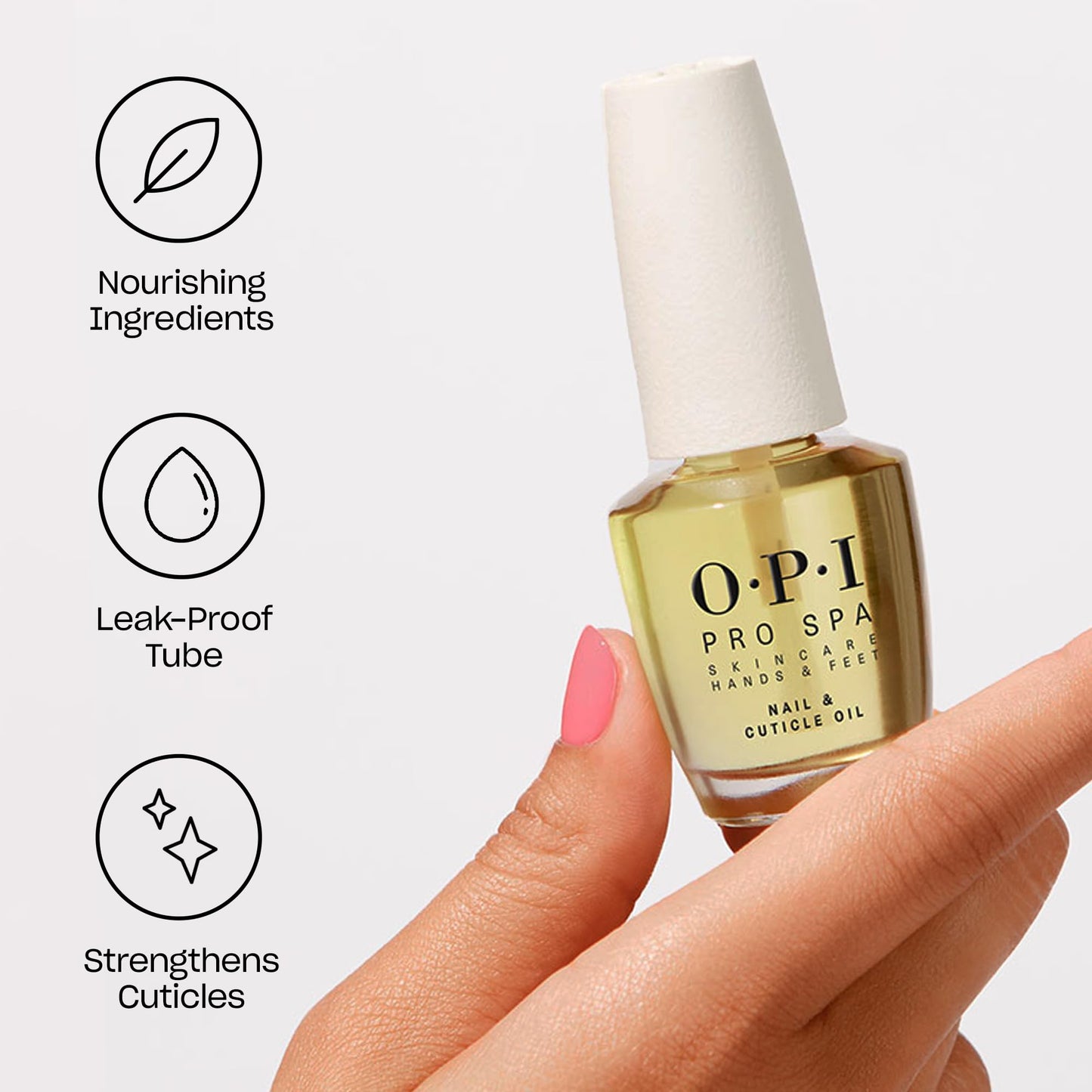 OPI ProSpa Nail and Cuticle Oil | Cuticle Oil Bottle for Nails & Dry Hands |Strengthen Cuticles for Nail Growth | 0.5 fl oz