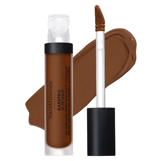 bareMinerals BAREPRO 16HR All Over Skin-Perfecting Natural Matte Concealer Mineral SPF 25 with Niacinamide, Conceals Dark Spots, Blemishes + Dark Circles Under Eyes, Safe for Sensitive Skin, Vegan