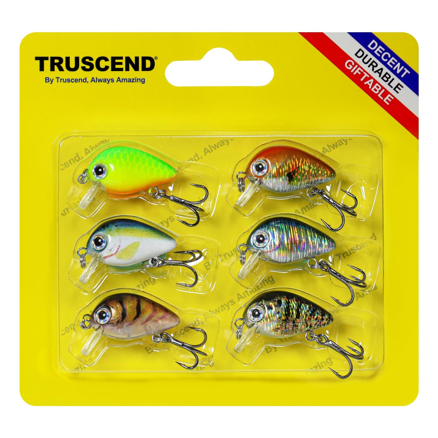 TRUSCEND Crankbaits Fishing Lures Hard Swimbait for Bass Trout Crappie Crank Baits Freshwater and Saltwater