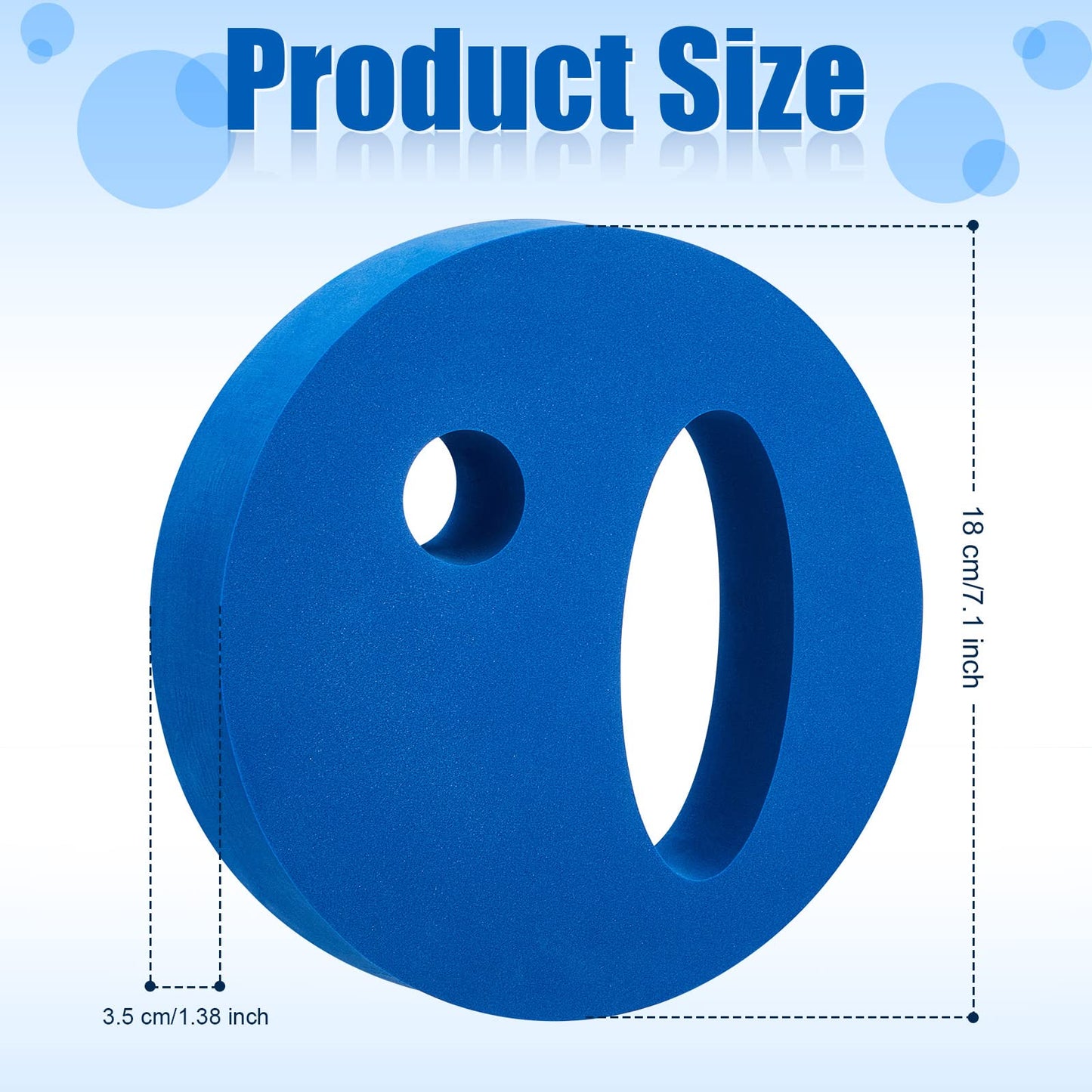 Water Exercise Discs Water Weights for Pool Exercise Set EVA Foam Water Aerobic Equipment Hand Held Swim Disc for Pool Water Aerobics Fitness Water Exercise, 7.1 Inches in Diameter (Blue, 2)