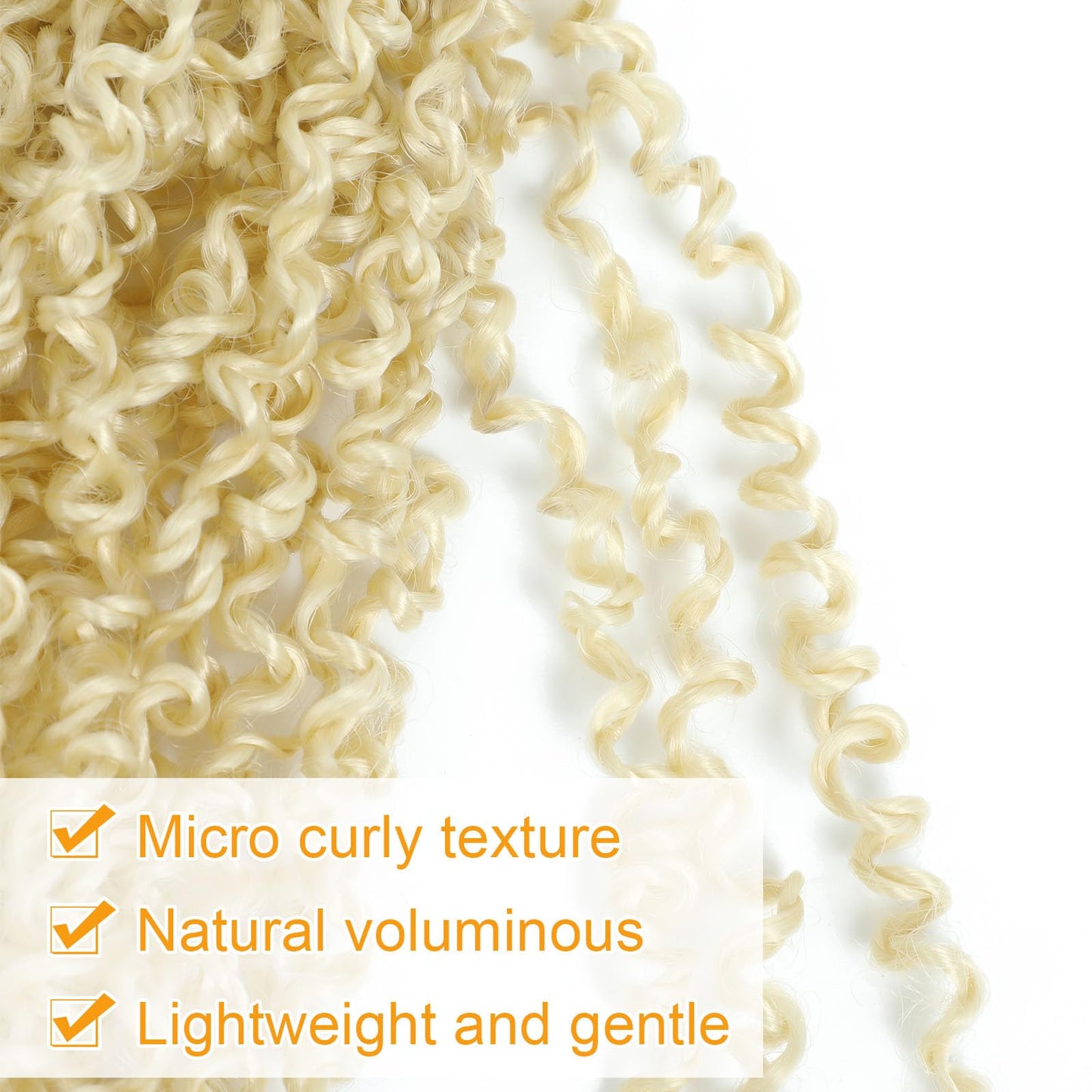 Aksice 10 Inch 8 Packs Yanky Twist Crochet Hair for Women Pre-looped Mini Twist Hair Bohemian Passion Twist Crochet Hair Boho Crochet Braids Synthetic (613#)