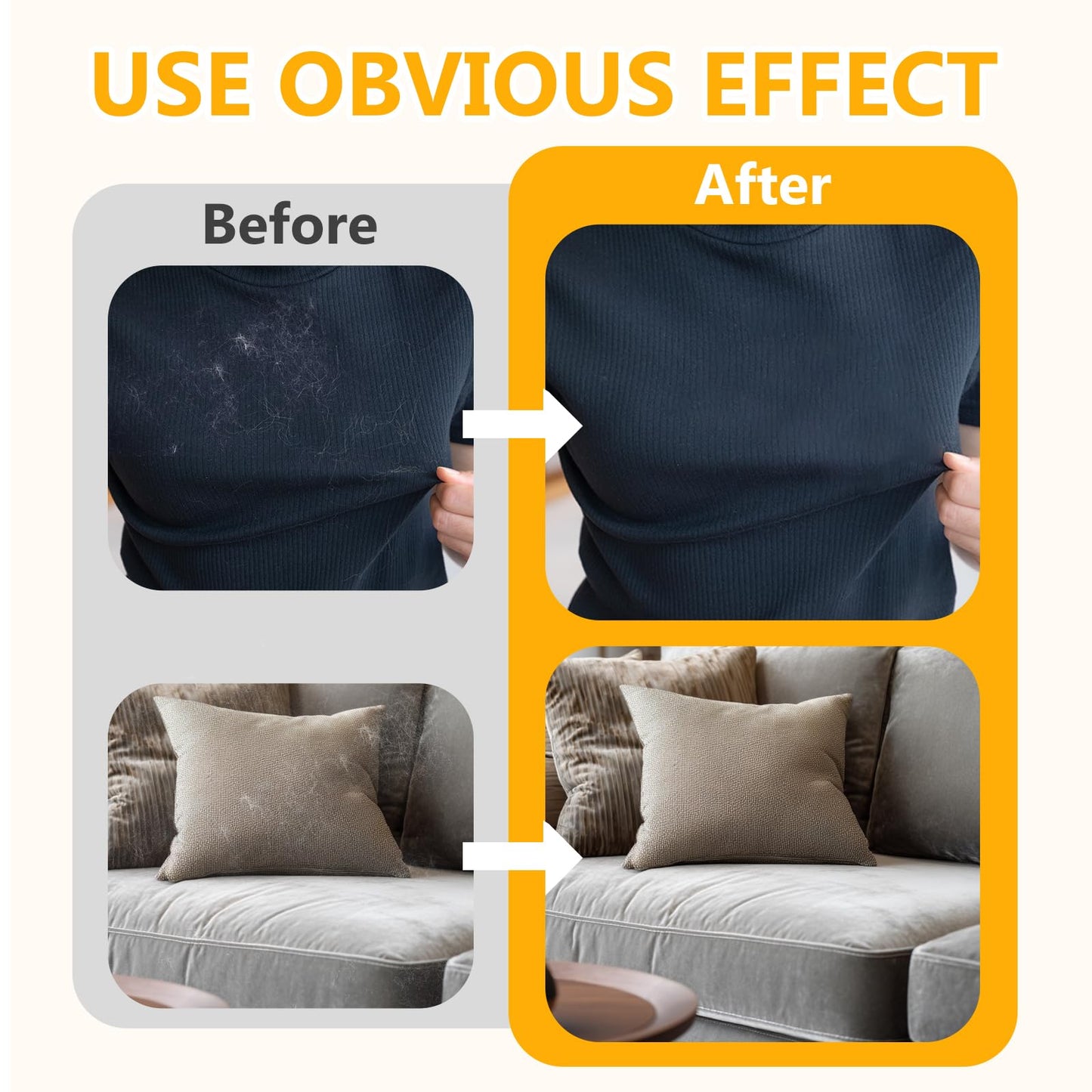 zeBrush Pet Hair Removal Gloves, Reusable Electrostatic Pet Hair Removal Tool, Versatile Grooming Gloves for Couch, Furniture, Carpet, Curtain, Upgraded Animal Fur Removal Tool for Cat & Dogs