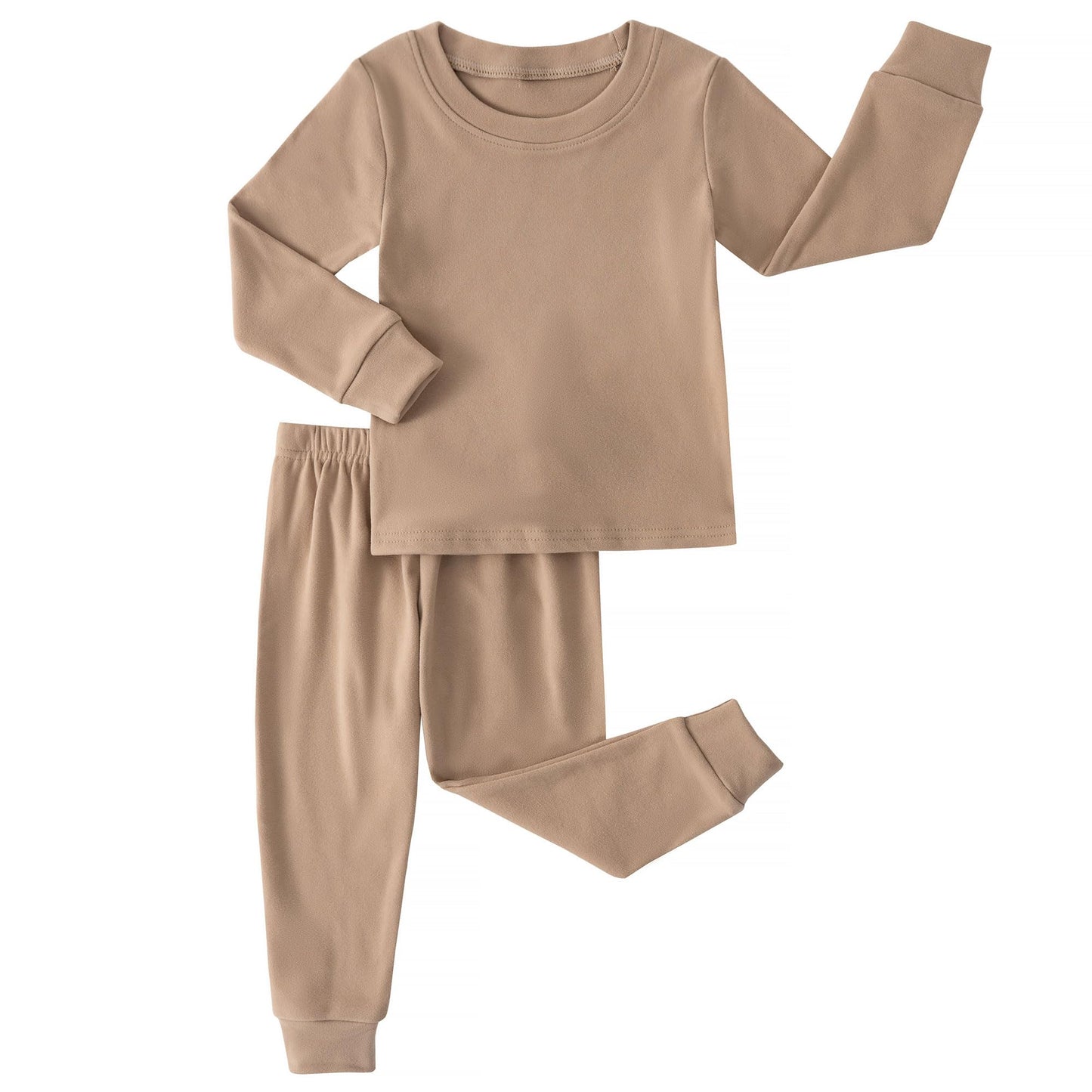 Kids Thermal Underwear Set Toddler Winter Base Layer Ultra Soft Long Johns for Little Boys Girls (Coffee,3Years)