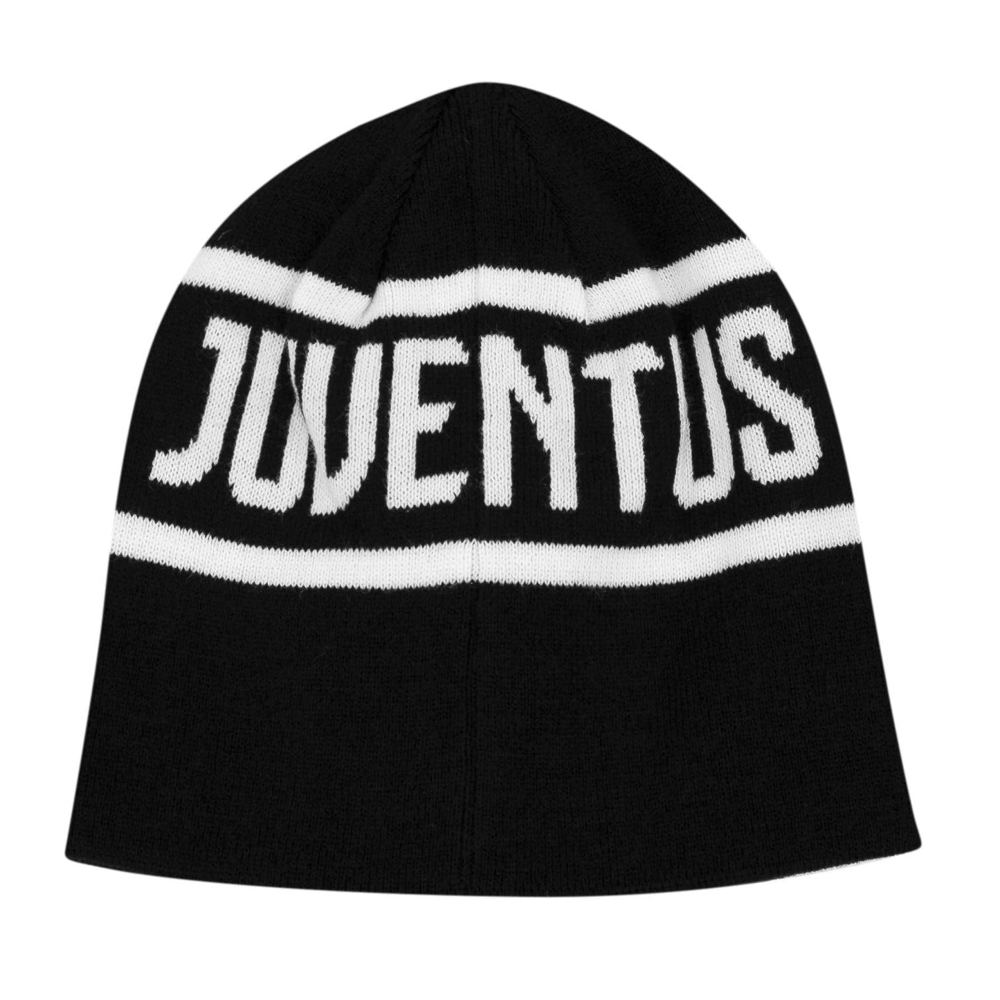 Juventus Soccer Winter Pom Pom Beanie Unisex, Juve Headwear Officially Licensed Futbol Hat by Icon Sports