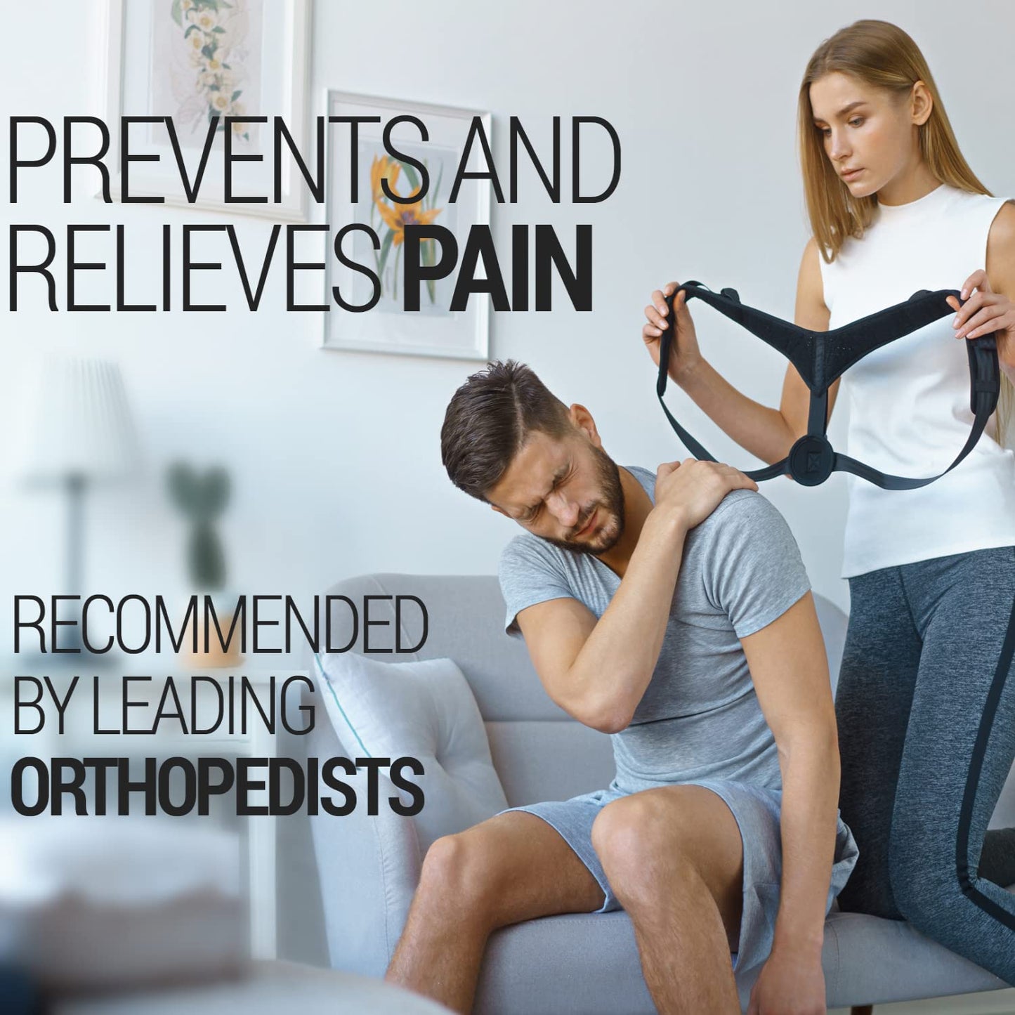 Posture Corrector For Women & Men - Adjustable Shoulder Posture Brace - Figure 8 Clavicle Brace For Posture Correction And Alignment