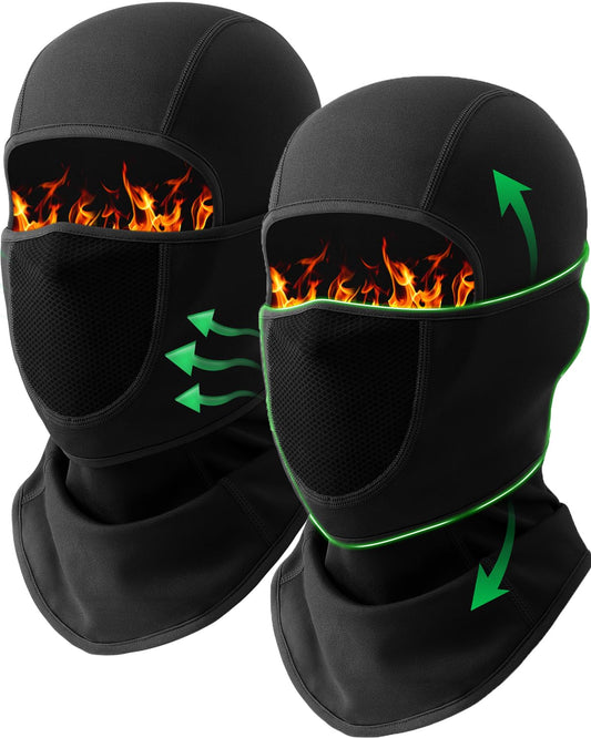 Balaclava Face Mask with Breathable Mesh, Moveable Design Ski Mask for Winter Cold Weather Ski Snowboarding Working Men Women