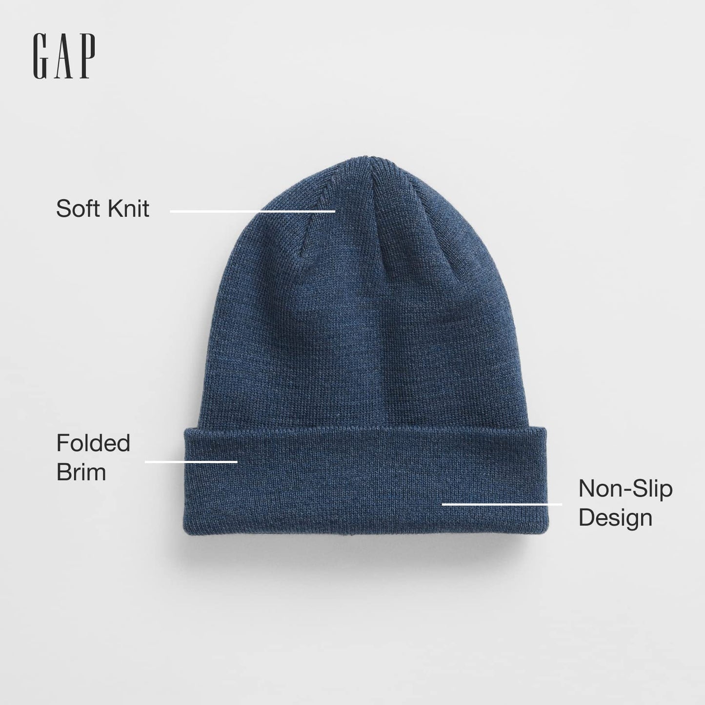 GAP Mens Cozy Beanie Blue Marl OneSize