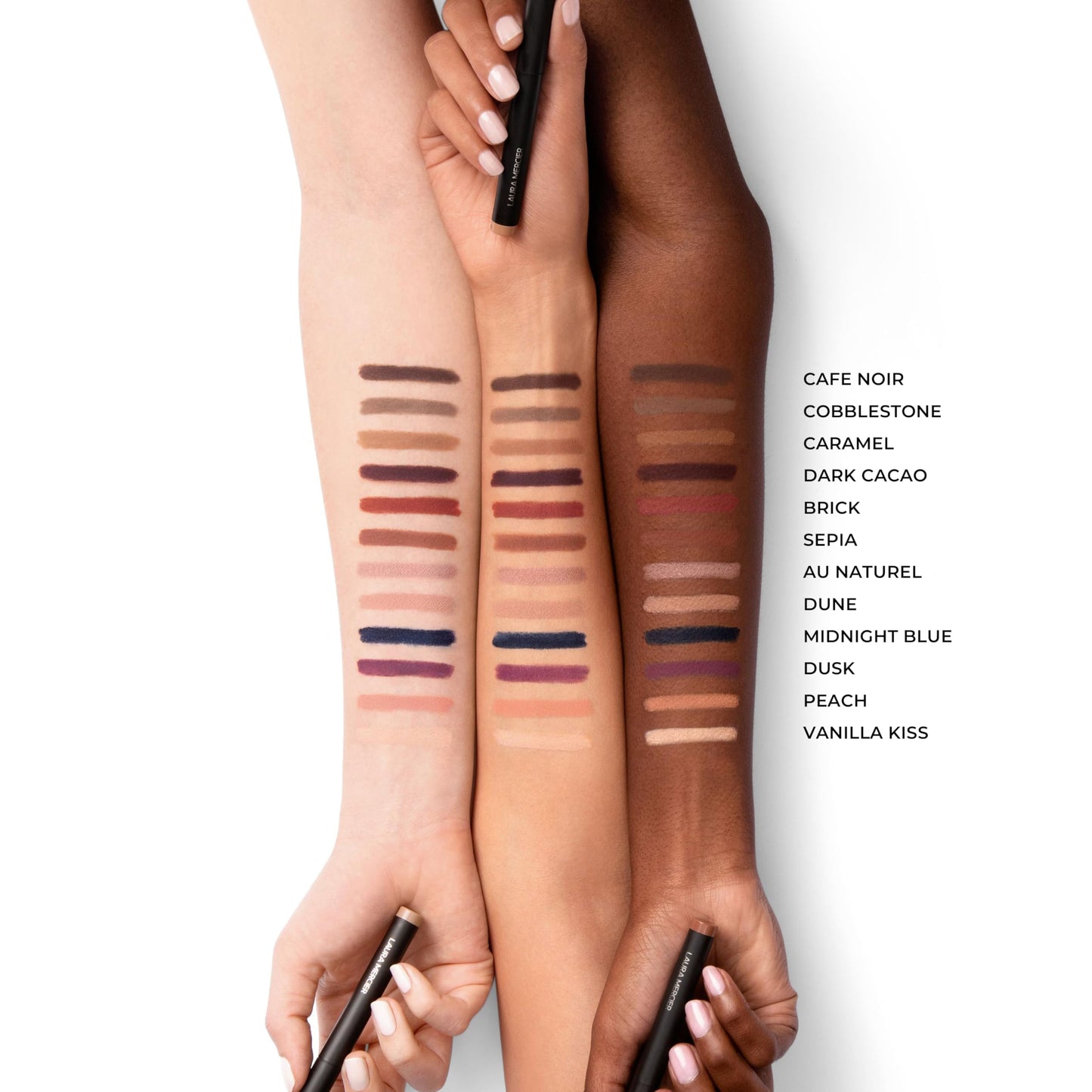 Laura Mercier Caviar Stick Cream Eyeshadow: Matte Finish, 24HR Wear, Long Lasting, Rich Color, Easily Blendable and Buildable, Waterproof, Hyaluronic Acid Infused, Eyeshadow Stick Set, Dusk