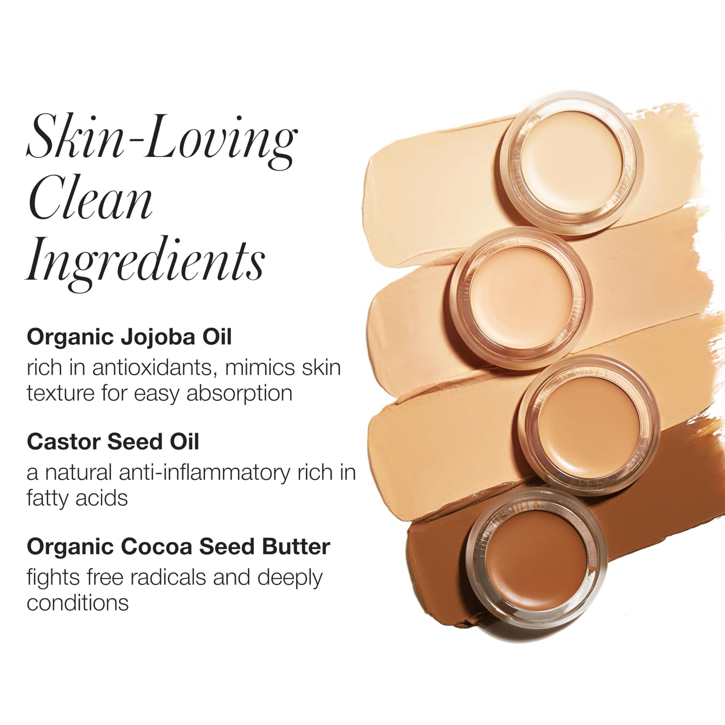 RMS Beauty UnCoverup Concealer - Cream Concealer, Dark Circles Under Eye Concealer for Mature Skin, Makeup Concealer Full Coverage Hydrating Concealer