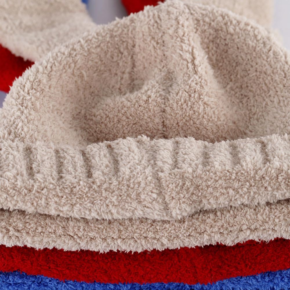 Avilego Y2k Bunny Ear Hats for Women Cute Skull Cap Fluff Warm Beanie Hat for Fall Winter Cold Weather Gift 2023