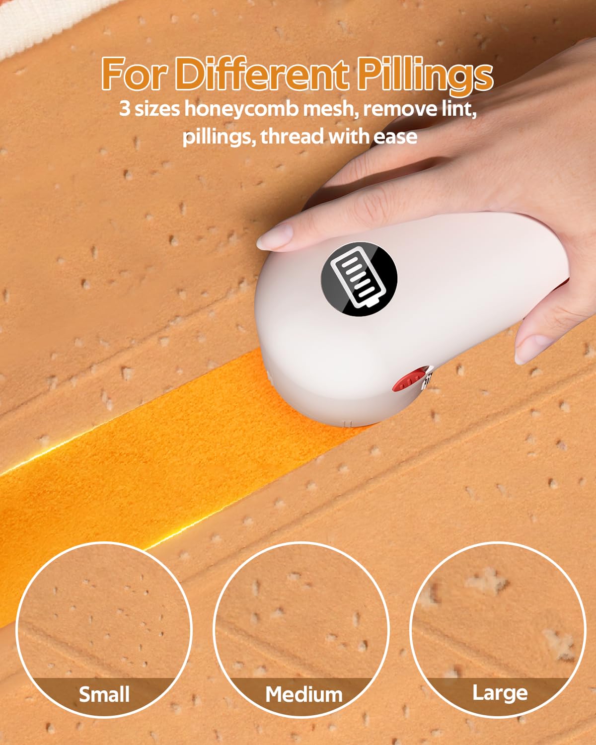 Lint Remover for Clothes, Type-C Fabric Shaver, Electric Clothes Shaver, Rechargeable Lint Shaver and Clothes Defuzzer for Clothes, Sweater, Bedding, Couch and Furniture
