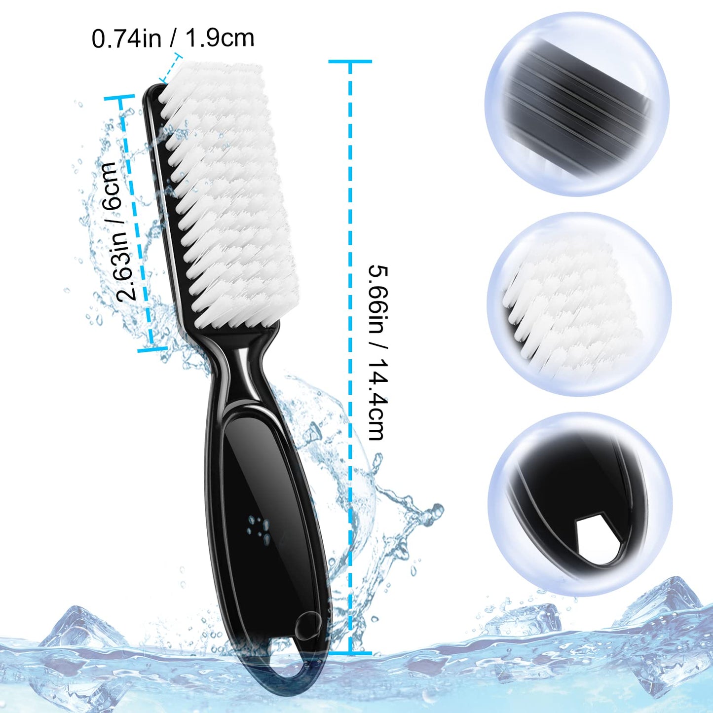 24 Pcs Handle Grip Nail Brush, NICEMOVIC Hand Fingernail Cleaner Brush Manicure Tools Scrub Cleaning Brushes Kit, Use for Toe and Nail Cleaning (Bright Colors)
