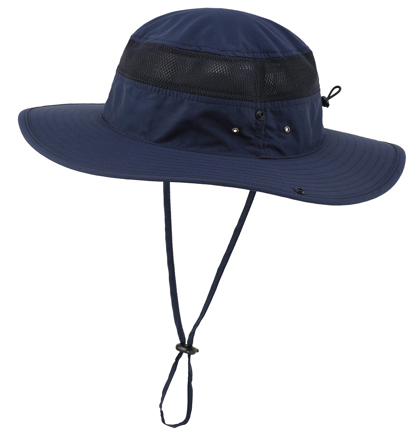 Connectyle Outdoor Mesh Sun Hat Wide Brim Sun Protection Hat Summer Fishing Hunting Hiking Gardenig Hat Navy Blue