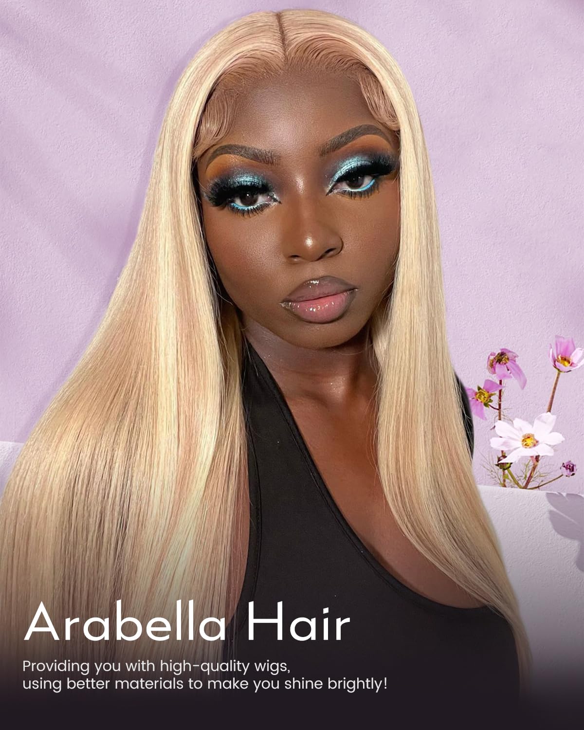 Arabella 10/613 Lace Front Wig Human Hair 13x4 Wear And Go Glueless Wig 12A Lace Front Wigs Human Hair 210% Density 10/613 Body Wave Hair HD Lace Frontal Wig Pre Plucked (18inch, 13x4 Body Wave Wig)