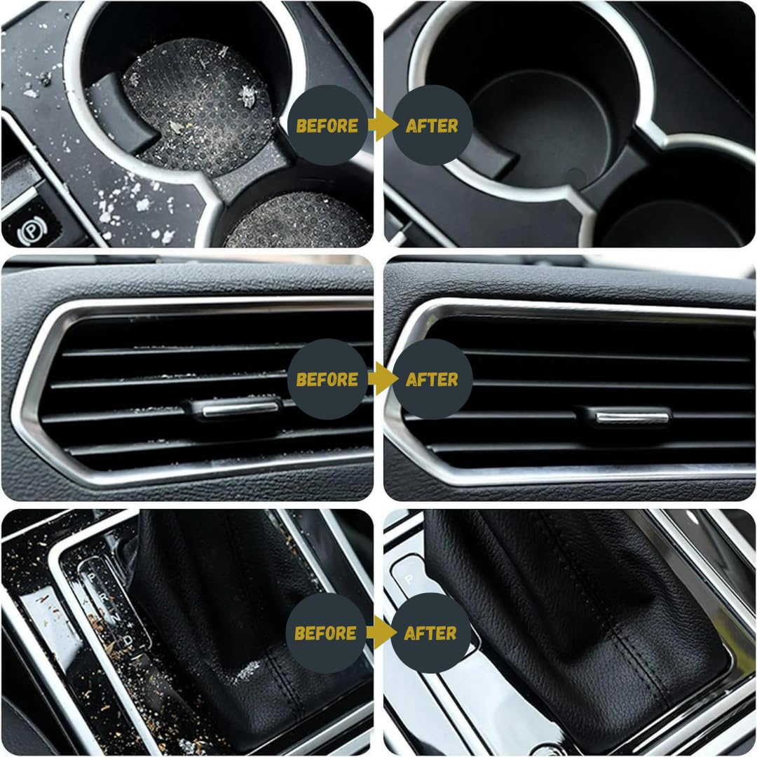 Chemical Experts Car Cleaning Gel, Removes Dust, Debris, Pet Hair, Dashboard Air Vents Residue-Free, Reusable, Cleans Hard to Reach Areas Blue Slime