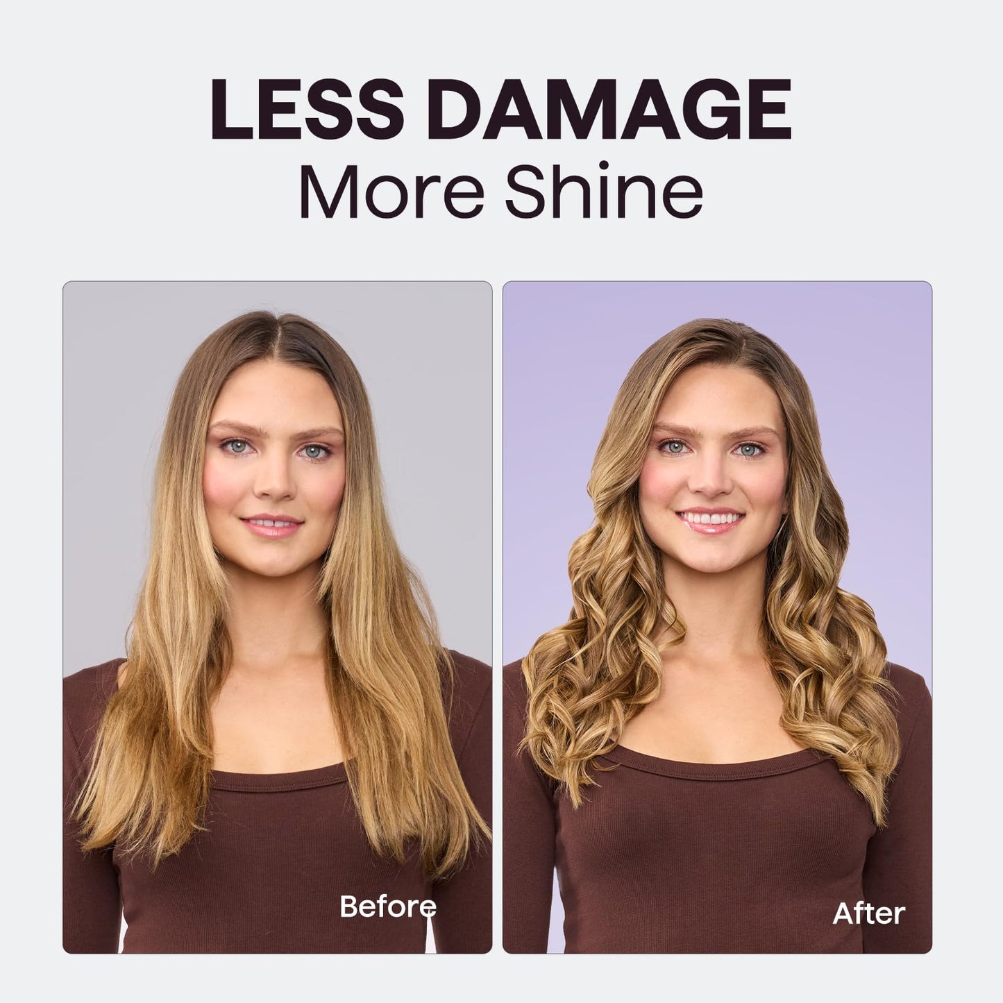 Wavytalk 5 in 1 Curling Wand Set, Multi Curl, Curling Wand Set with Thermal Brush and 4 Interchangeable Ceramic Curling Wand(0.5”-1.25”), Instant Heat Up Wand Curling Iron (Rose Gold)