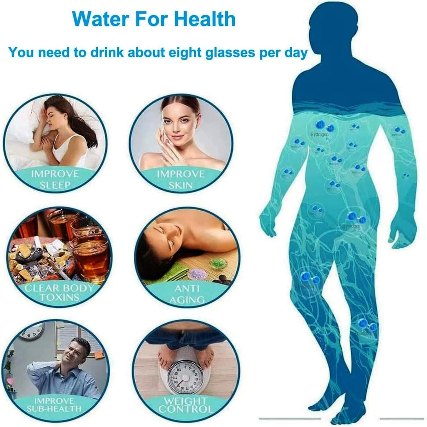 Hydrogen Water Bottle Generator 2 Pack 2025 w SPE/PEM Tech Water Ionizer, Portable Hydrogenated Water Machine Improve Water in 3 Minutes Hydrogen Rich