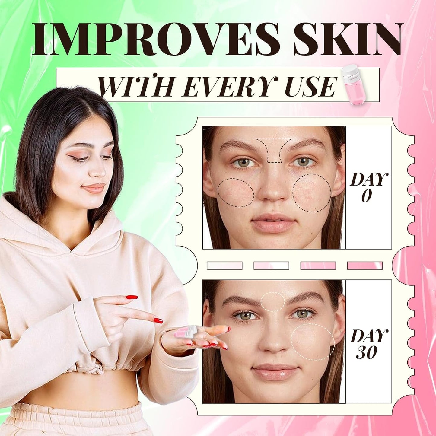 Cisto Makeup Remover Oil Mini, Cisto Cleansing Oil Mini Makeup Remover, Portable Facial Cleansing Oil, Nourishing and Gentle Cleansing Oil for All Skin Types (Rose 20 capsules)