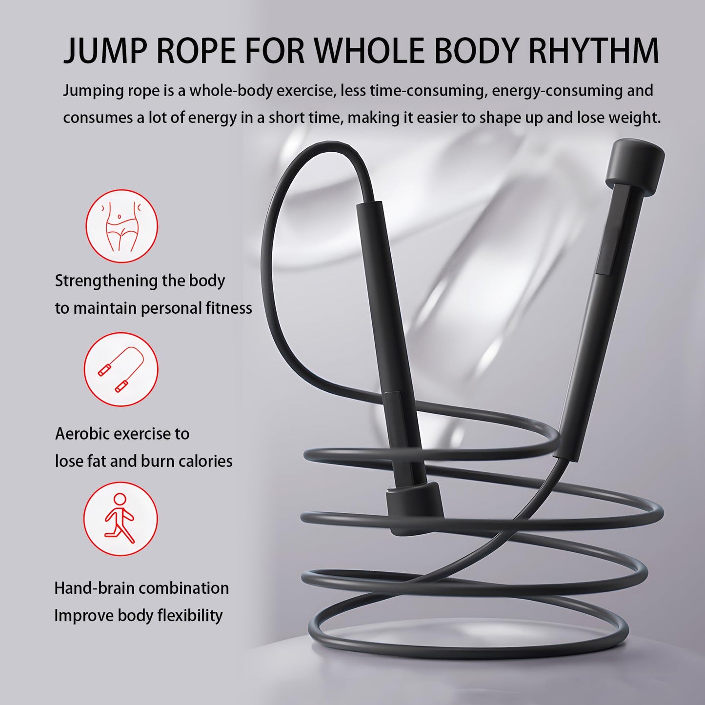 Jump Rope, Adjustable Kids Jump Rope Set, Tangle Free Skipping Rope, Lightweight Jump Ropes for Fitness, 9.2ft Pvc Jump Rope for Kids 8-12, Women, Men - Jumping Rope for Workout (4 pack)