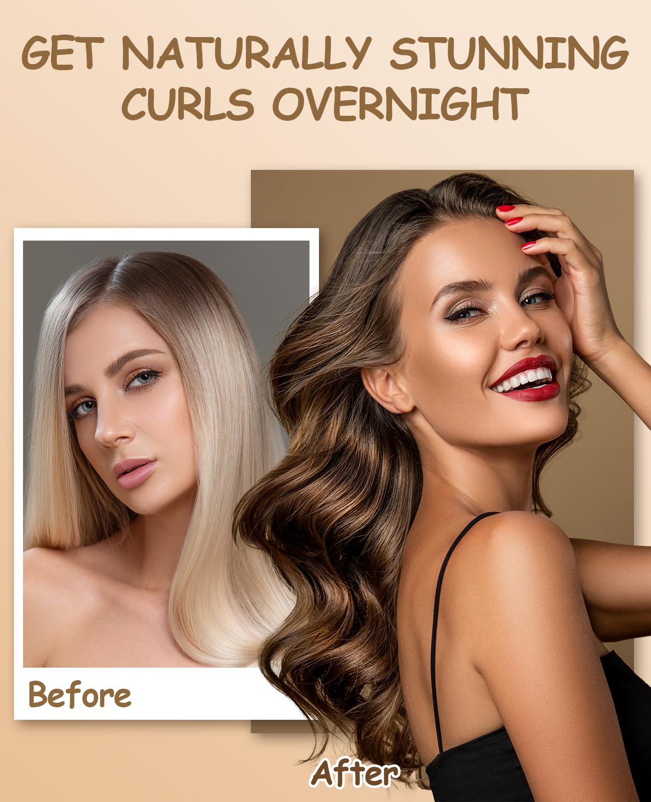 Overnight Heatless Hair Curler to Sleep in, Jumbo Heatless Curls Satin Velvet Overnight Flexi Blowout Rods No Heat Overnight Sleeping Curling for Hair Styling Tools -3pcs Green