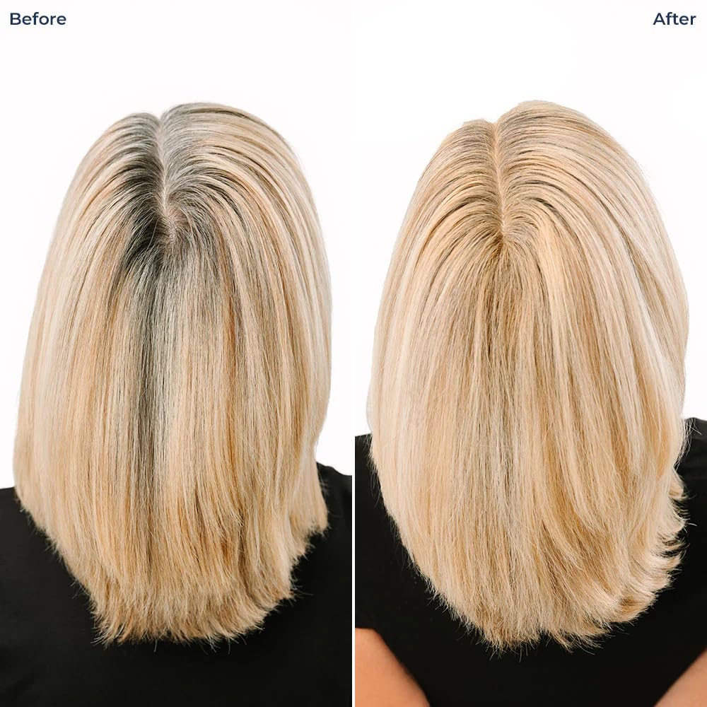 TRUHAIR Color Fibers Root Coverage & Density Booster | Quick-Apply Touch Up Hair Color | Natural Matching, Gray Hair Cover Up - 11 Colors Available (Blonde)
