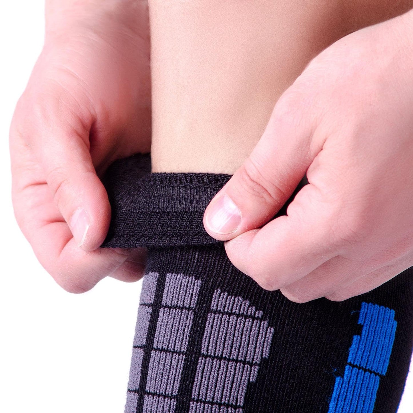 Pure Athlete Ski Socks Warm Merino Wool - Best Lightweight Thin Ski Snowboard Sock Women Men (1 Pair - Black/Grey, Large-X-Large)
