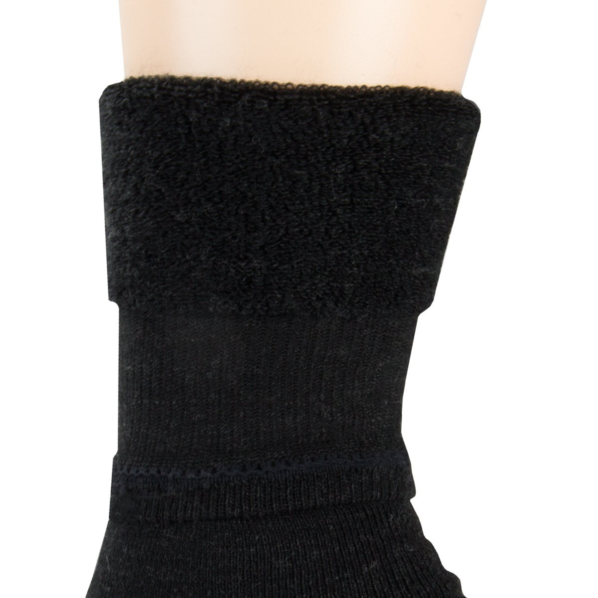 Merino Wool Ski and Snowboard Sock Black Medium