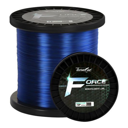 ThornsLine Force Monofilament Fishing Line - Superior Mono Leader Materials - Exceptional Strength Nylon Fishing line 2-100lb, Abrasion Resistant Mono Line