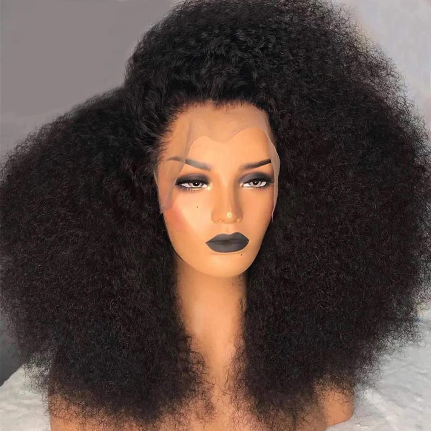 Skouty 24 Inch Kinkycurly Wig Human Hair 13x4 Lace Front Wigs 180 Density Glueless Wigs Human Hair Pre Plucked Brazilian Kinky Straight Wig Lace Frontal Wigs for Black Women Virgin Human Hair Wig