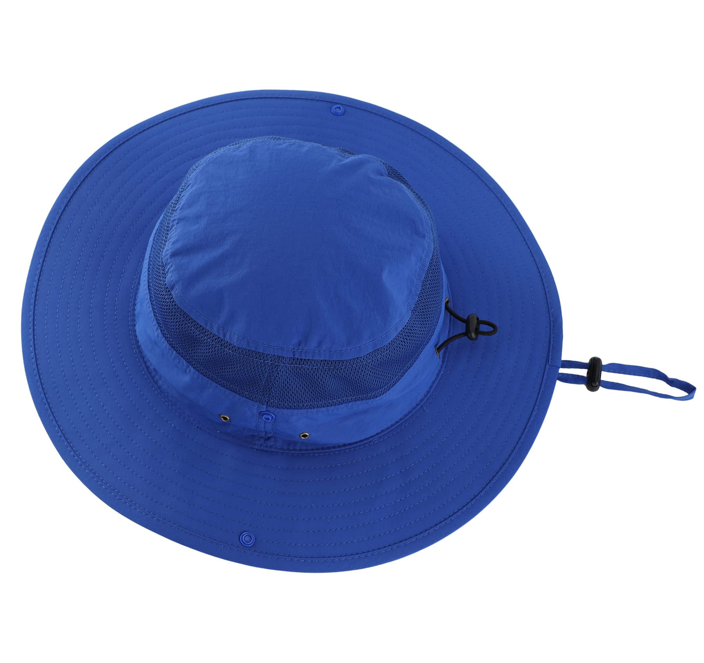 Connectyle Outdoor Mesh Sun Hat Wide Brim UV Sun Protection Hat Fishing Hiking Hat (Royal Blue)
