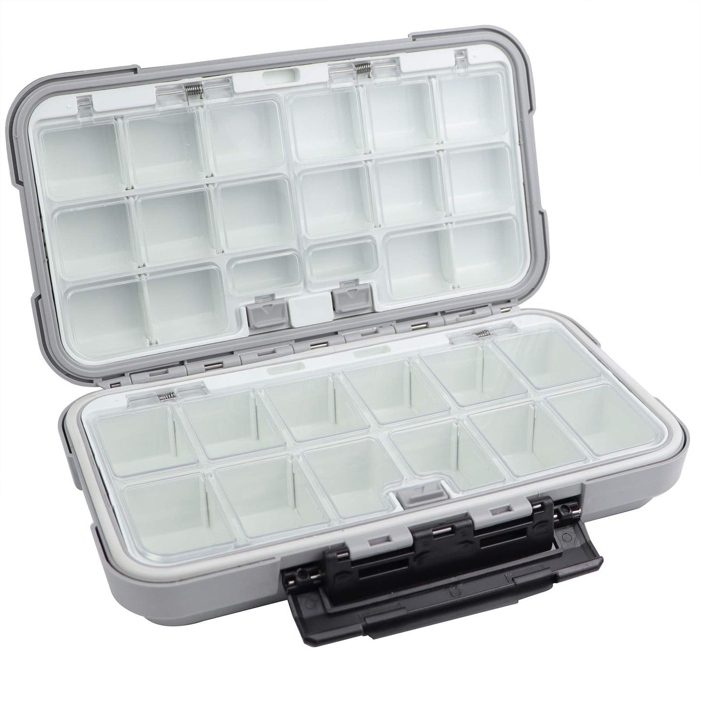 KEESHINE Fishing Tackle Box, Floating Storage Box, Double-Sided Lure Box with Adjustable Dividers Organizer Making Kit Container