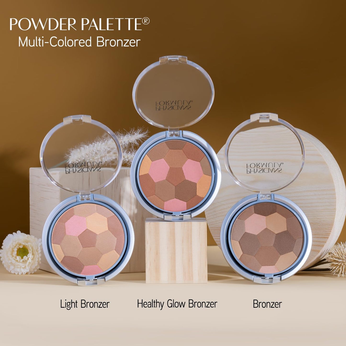 Physicians Formula Powder Palette Multi-Colored Bronzer Healthy Glow Bronzer, Dermatologist Tested, Clinicially Tested