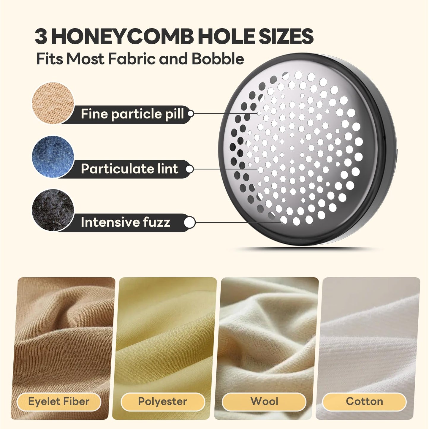 Hutaory Lint Remover for Clothes Shaver Pill Remover Rechargeable Fabric Shaver 2-Speed with Brush Electric Furinture Shaver for Sweater Lint Ball Remover