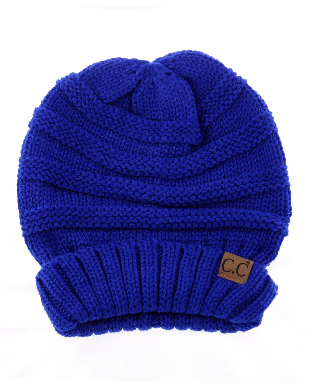NYFASHION101 Oversized Baggy Slouchy Thick Winter Beanie Hat, Royal