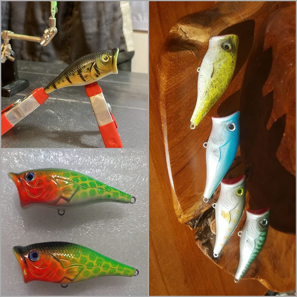 wLure 10 Blank Unpainted Minnow Crankbait Topwater Lipless Jerkbait Fishing Lures (UPT626P10)