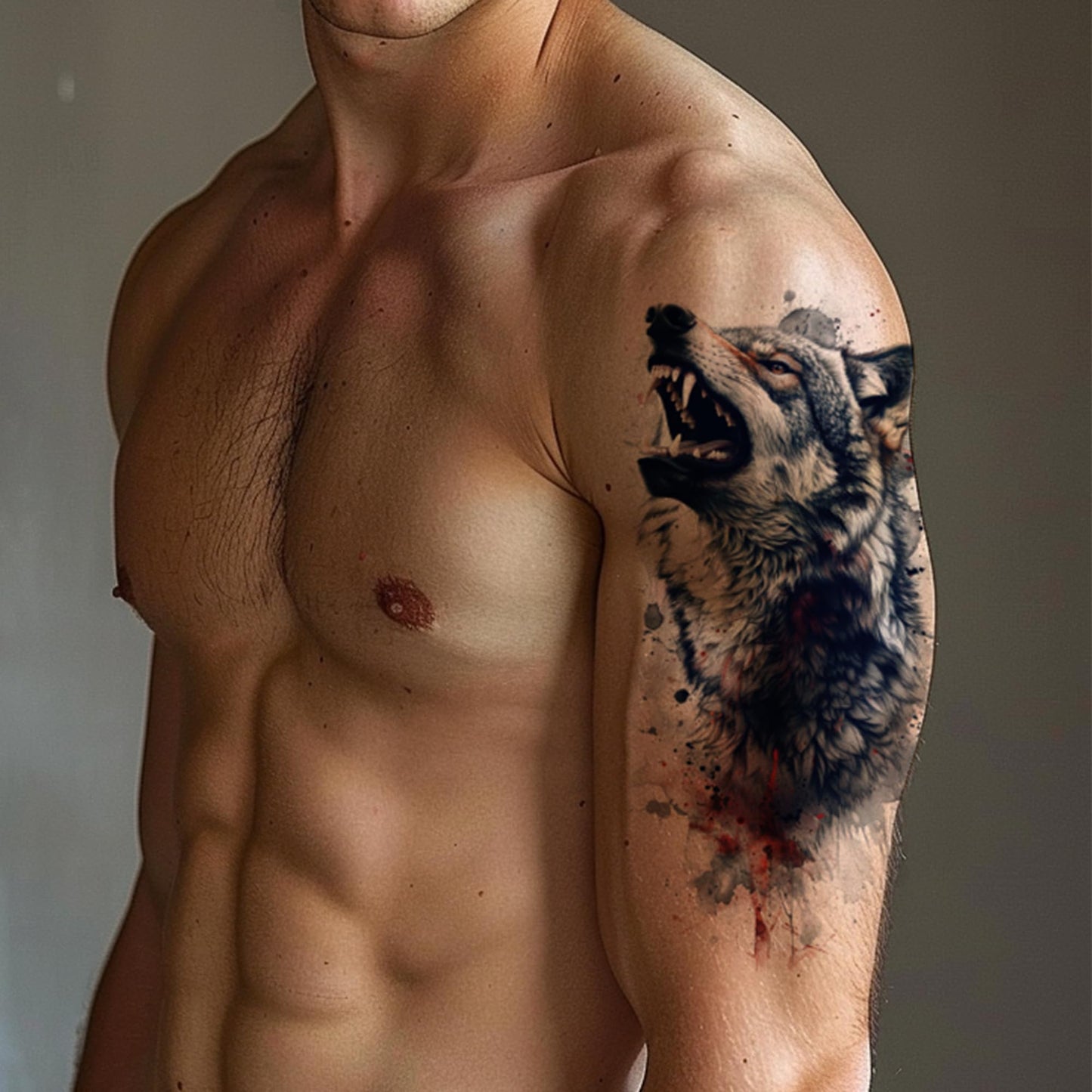 Everjoy 25 Sheets Tough Beast Temporary Tattoo Stickers, 12 Sheets Large Arm Watercolor Animals Fake Tattoos, 13 Pcs Small Animals Tattoo Stickers For Men and Women