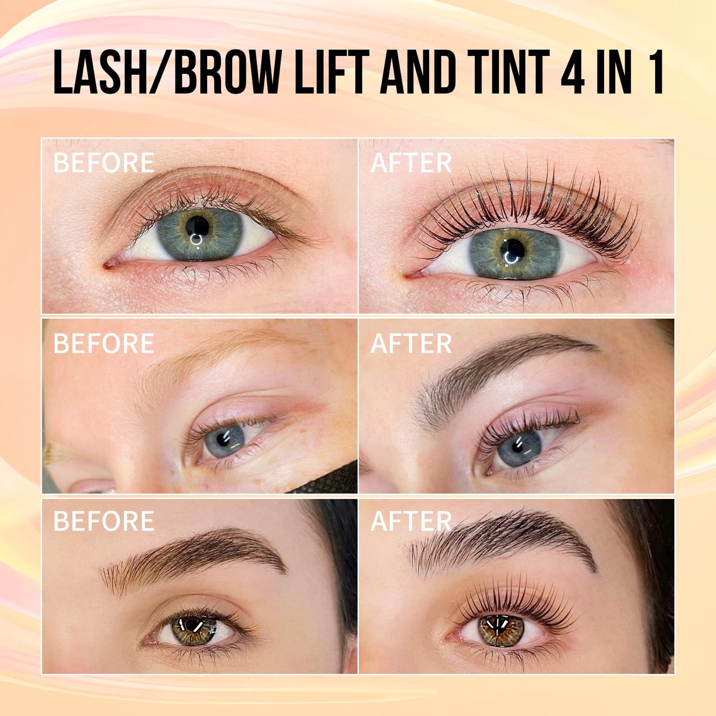 Lomansa Lash Lift and Color Kit, Lash Color Kit, Eyelash Lift Kit, Quick Lifting & Voluminous Coloring with Complete Tools for Beginner Salon